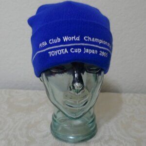 FIFA Club World Championship Toyota Cup Japan 2005 Blue Knit Beanie OSFM Unisex